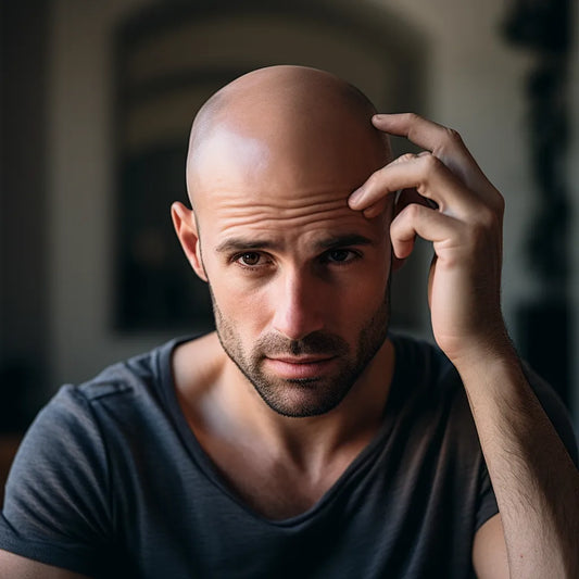 man thinking if creatine causes hair loss