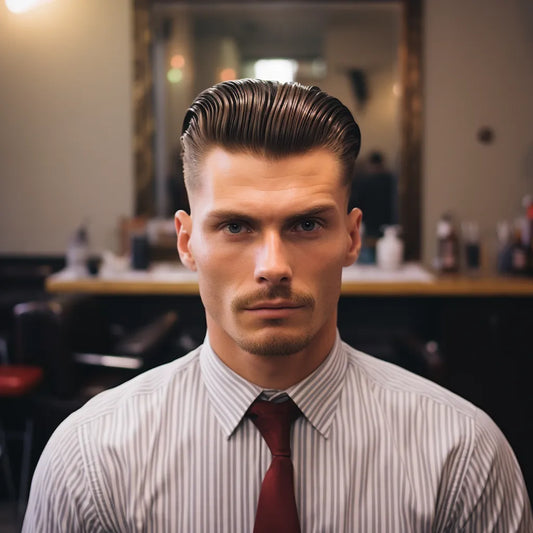 man using pomade for his hair