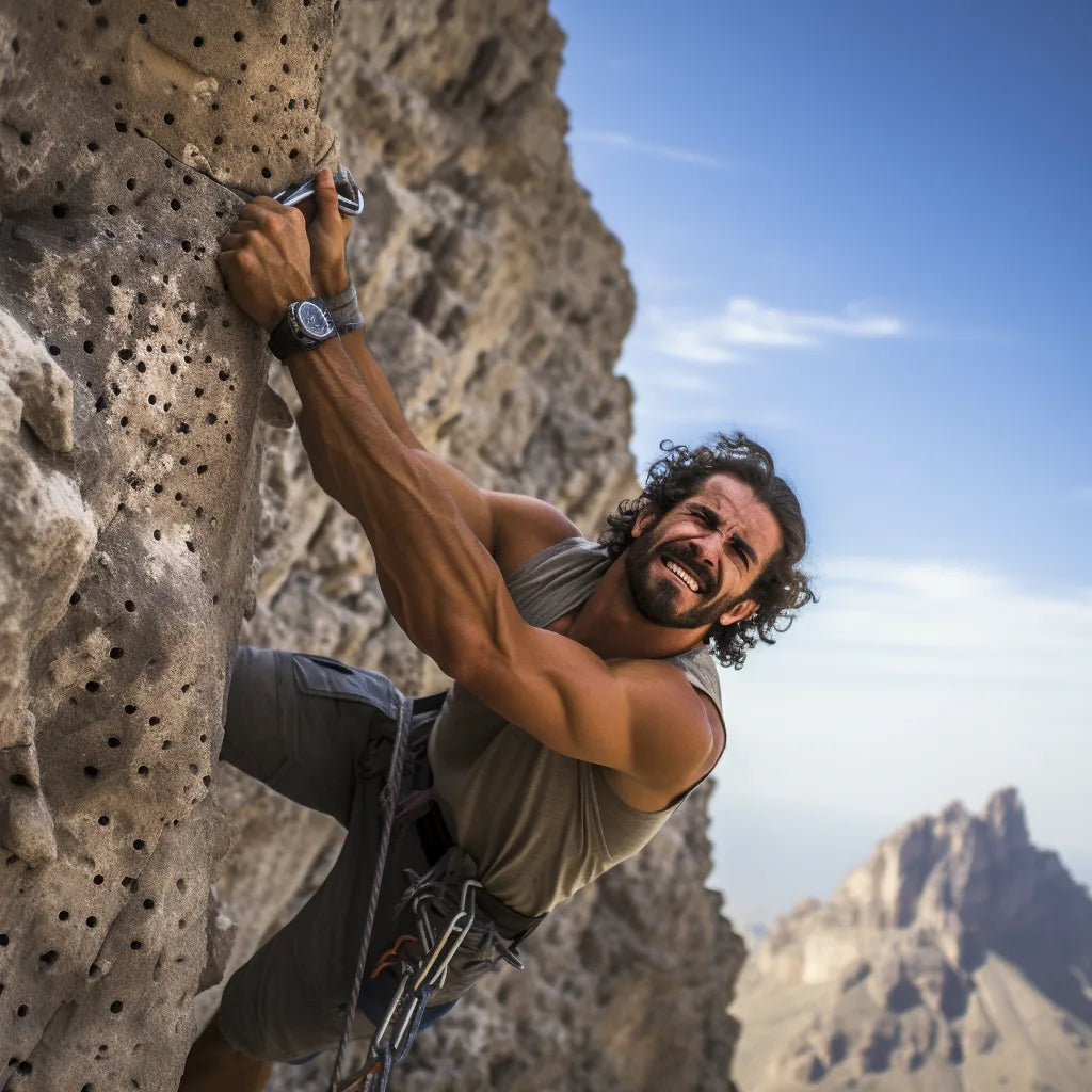 does rock climbing build muscle